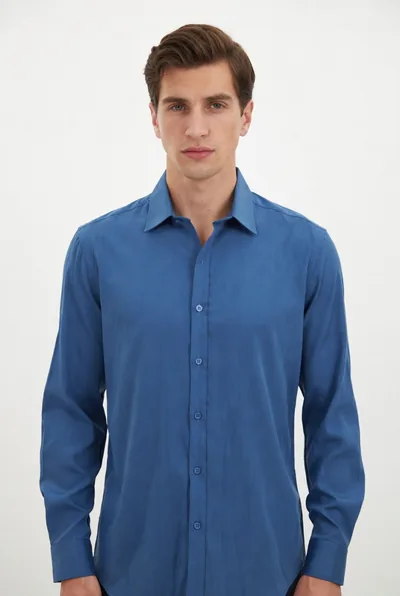 Erkek Signature Poplin Gömlek