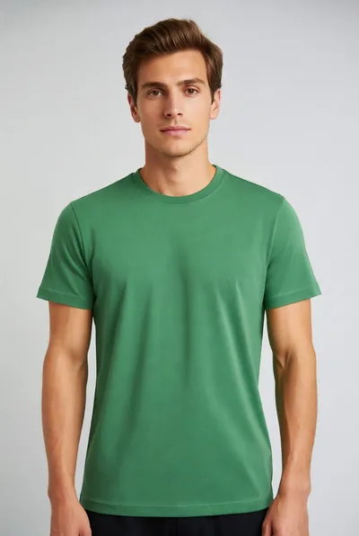 Erkek Elegant Pamuklu T-shirt