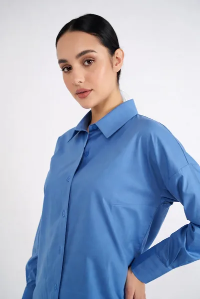Kadın Soft Touch Poplin Gömlek