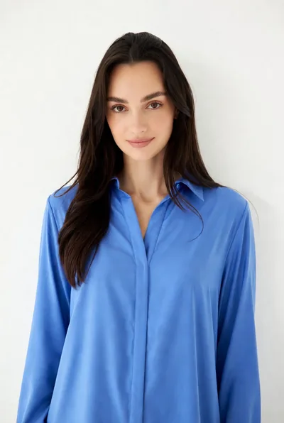 Kadın Elegant Poplin Gömlek