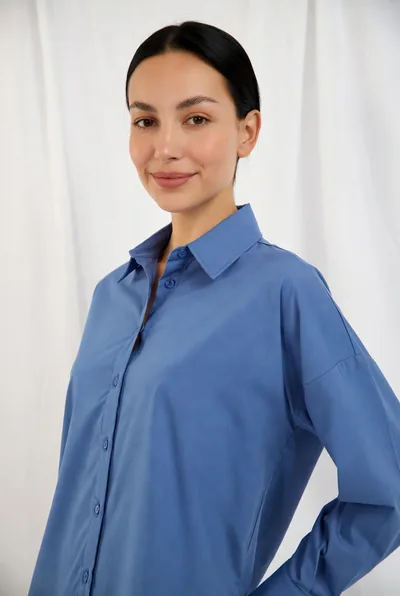Kadın Essential Slim Fit Gömlek